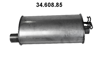 EBERSPÄCHER Bakre eksospotte 34.608.85 Bakpotte EBERSPÄCHER Volvo XC 90 34.608.85