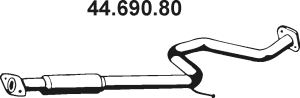 EBERSPÄCHER Midtre lydpotte 44.690.80 EBERSPÄCHER 44.690.80 Midtre lyddemper Nissan Primera P10 Hatchback pris