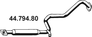 EBERSPÄCHER Stredný tlmič výfuku 44.794.80 Stredný tlmič EBERSPÄCHER 200 SX 44.794.80 lacné