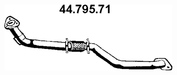 EBERSPÄCHER Abgasrohr 44.795.71 44.795.71 Auspuffrohr EBERSPÄCHER NISSAN NV200