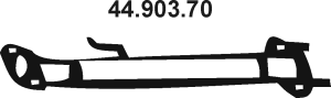 EBERSPÄCHER Tuyau d'échappement 44.903.70 Nissan JUKE Tube d'échappement EBERSPÄCHER 44.903.70