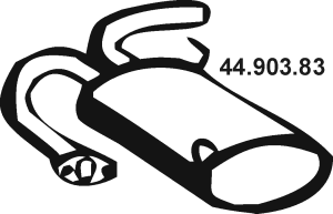 EBERSPÄCHER Einddemper 44.903.83 Uitlaat, demper EBERSPÄCHER PRIMASTAR 44.903.83 goedkoop