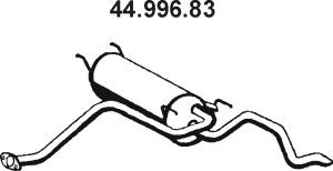 EBERSPÄCHER Bakre ljuddämpare 44.996.83 44.996.83 EBERSPÄCHER bakre ljuddämpare NISSAN PRIMASTAR