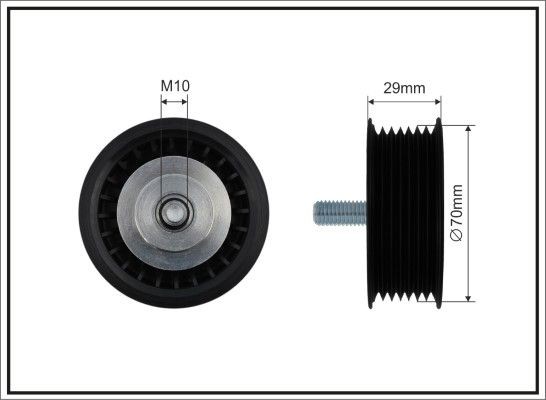CAFFARO Styrrulle, drivrem 464-99 ISUZU löprulle drivrem CAFFARO 464-99