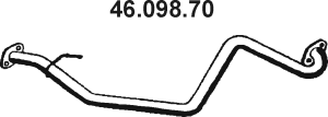 EBERSPÄCHER Eksosrør 46.098.70 Eksosrør EBERSPÄCHER Suzuki LIANA 46.098.70