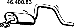 EBERSPÄCHER Bagpotte 46.400.83 Lydpotte EBERSPÄCHER Suzuki ALTO 46.400.83