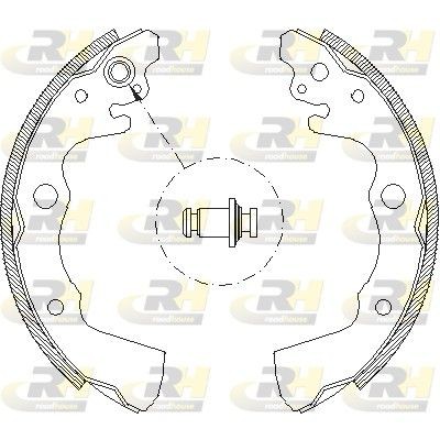 ROADHOUSE Bromsbacksats 4662.00 ROADHOUSE 4662.00 Bromsbackar Subaru E10 original