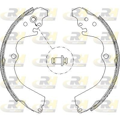 ROADHOUSE Piduriklotside komplekt 4663.00 Trummelpiduriklotsid ROADHOUSE SUBARU 4663.00