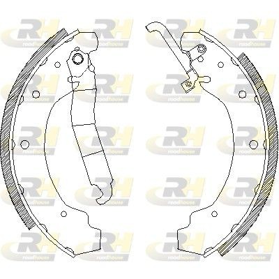 ROADHOUSE Piduriklotside komplekt 4692.01 4692.01 ROADHOUSE Trummelpiduriklotsid BMW odav