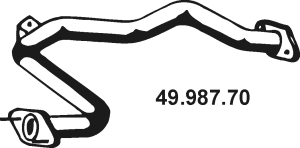EBERSPÄCHER Výfukové potrubie 49.987.70 Vyfukove potrubie EBERSPÄCHER 626 49.987.70 lacné