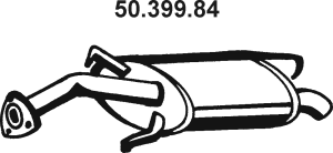 EBERSPÄCHER Lõppsummuti 50.399.84 50.399.84 Summuti pütt EBERSPÄCHER MITSUBISHI SPACE STAR