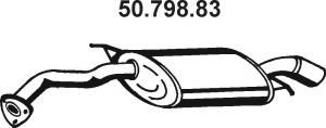 Πίσω σιλανσιέ EBERSPÄCHER 50.798.83 EBERSPÄCHER 50.798.83: Σιλανσιέ εξάτμισης Mitsubishi SPACE WAGON 2003