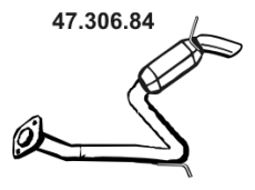 EBERSPÄCHER Πίσω σιλανσιέ 47.306.84 47.306.84 Καζανάκι TOYOTA MR 2 EBERSPÄCHER