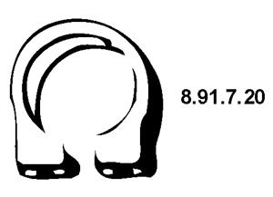 EBERSPÄCHER Savienojošie elementi, Izplūdes gāzu sistēma 8.91.7.20 Izpūtēja savilcējs EBERSPÄCHER Fiat COUPE 8.91.7.20