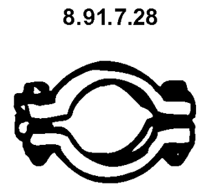 EBERSPÄCHER Collier d'échappement 8.91.7.28 8.91.7.28 Collier d'echappement EBERSPÄCHER RENAULT ESPACE