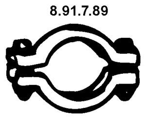 EBERSPÄCHER Collier d'échappement 8.91.7.89 Renault ESPACE Collier de serrage échappement EBERSPÄCHER 8.91.7.89