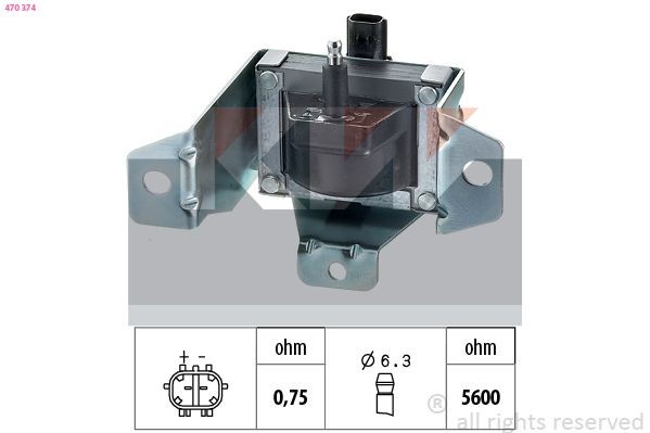 KW Bobine 470 374 Ontstekingsspoel KW MG 470 374