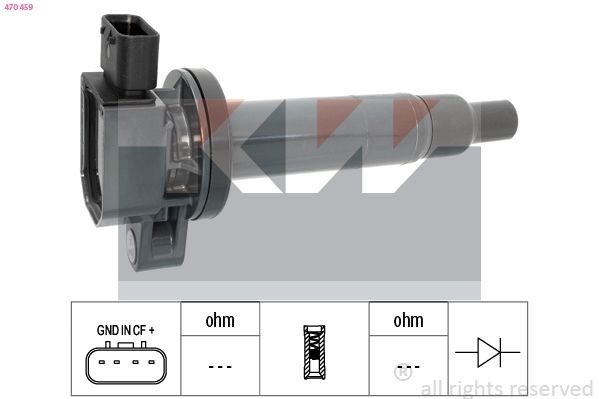 KW Bobina d'accensione 470 459 470 459 Bobine KW Subaru