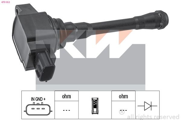 KW Süütepool 470 552 470 552 Süütepool NISSAN JUKE KW