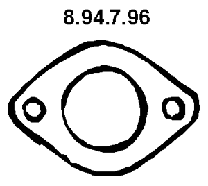 EBERSPÄCHER Exhaust pipe gasket 8.94.7.96 RENAULT CLIO EBERSPÄCHER exhaust gasket 894796
