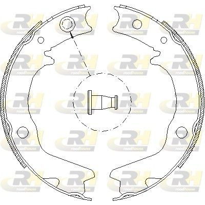 ROADHOUSE Sada brzd. čeľustí parkov. brzdy 4702.00 Čeľustí parkovacej brzdy ROADHOUSE SUBARU 4702.00