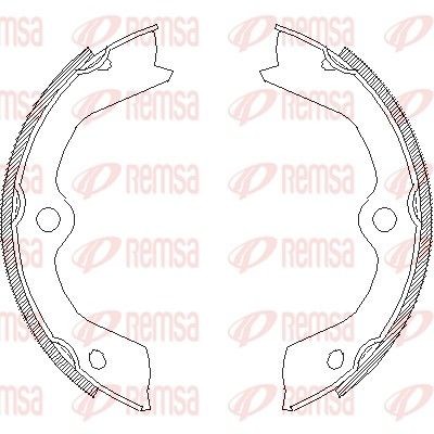 REMSA Handbremsbeläge 4703.00 4703.00 REMSA Handbremsbeläge DS420 Kosten
