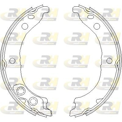 ROADHOUSE Piduriklotside komplekt, seisupidur 4728.00 Piduriklotside komplekt seisupidur ROADHOUSE S80 4728.00 odav