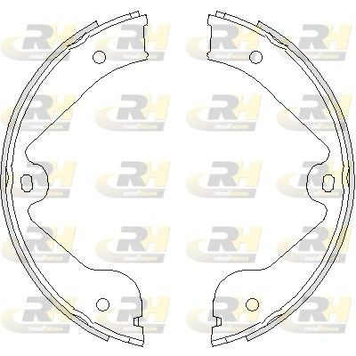 ROADHOUSE Handbromsbackar 4735.00 MERCEDES-BENZ parkeringsbroms ROADHOUSE 4735.00