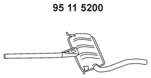 EBERSPÄCHER Marmitta centrale 95 11 5200 95 11 5200 Marmitta centrale EBERSPÄCHER Audi