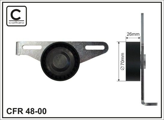 CAFFARO Galet tendeur de courroie d'accessoire 48-00 48-00 Galet tendeur NISSAN NAVARA CAFFARO