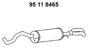 EBERSPÄCHER Koncový tlmič výfuku 95 11 8465 Koncový tlmič výfuku EBERSPÄCHER Q3 95 11 8465 lacné