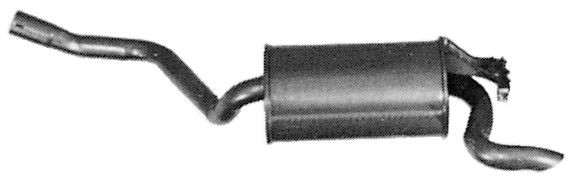 IMASAF Bakre ljuddämpare 48.06.07 48.06.07 Bakre ljuddämpare IMASAF MERCEDES-BENZ HECKFLOSSE