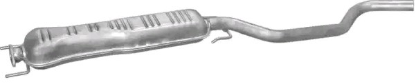 POLMO Stredný tlmič výfuku 48.16 48.16 Stredný tlmič výfuku SAAB 900 POLMO