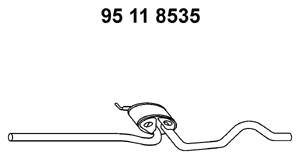 EBERSPÄCHER Marmitta centrale 95 11 8535 Costo Marmitta centrale EBERSPÄCHER AUDI 95 11 8535