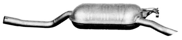 IMASAF Bakre ljuddämpare 48.22.07 48.22.07 IMASAF japsdämpare MERCEDES-BENZ HECKFLOSSE