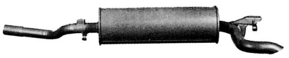 IMASAF Rear silencer 48.56.57 IMASAF 48.56.57 Mercedes X164 exhaust back box replacement