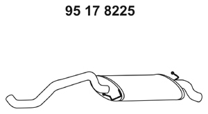 EBERSPÄCHER Lõppsummuti 95 17 8225 95 17 8225 Summuti pütt EBERSPÄCHER SEAT LEON