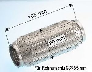 EBERSPÄCHER Gofrēta caurule, Izplūdes gāzu sistēma 99.007.79 99.007.79 Gofrēta caurule izplūdes gāzu sistēma EBERSPÄCHER VW NEW BEETLE