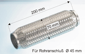 EBERSPÄCHER Flex Hose, exhaust system 99.010.79 99.010.79 EBERSPÄCHER exhaust flex pipe for FORD MAVERICK