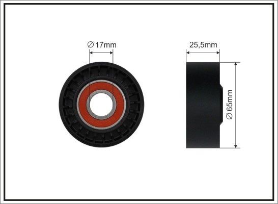 CAFFARO Spanrol, poly V-riem 484-00 484-00 Spanrol DODGE CARAVAN CAFFARO