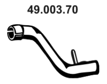 EBERSPÄCHER Heitgaasitoru 49.003.70 49.003.70 Väljalasketoru MAZDA 3 EBERSPÄCHER