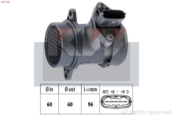 KW Debimetro 491 158 491 158 costo Debimetro FIAT FREEMONT KW