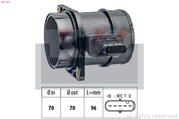 KW Debimetro 491 372 491 372 costo Debimetro MAZDA 323 KW