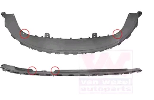 VAN WEZEL Spoiler 4924500 4924500 Front splitter SEAT ALTEA VAN WEZEL