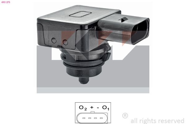 KW Capteur de pression, servofrein 493 275 Nissan LAUREL Servo-frein KW 493 275