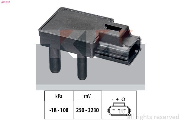 KW Differenzdrucksensor 493 332 Abgasdrucksensor KW WRX 493 332 günstig