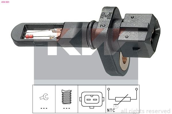 KW Ansauglufttemperatursensor 494 001 Temperaturfühler KW TRANSPORTER 494 001 günstig