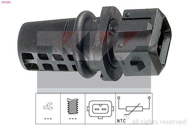 KW Sensor, innsugningsluft temperatur 494 008 494 008 Sensor innsugningsluft temperatur KW CITROЁN C-CROSSER