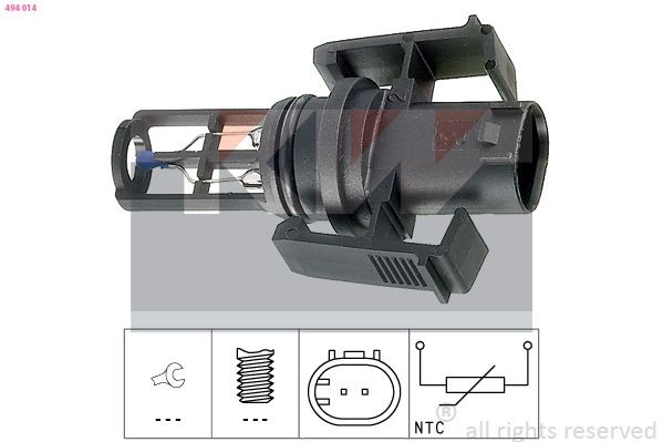 KW Sender Unit, intake air temperature 494 014 FIAT MULTIPLA KW intake air temperature sensor 494014