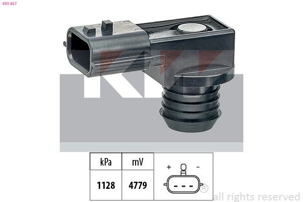 KW Sender Unit, intake air temperature 494 035 494 035 KW air charge temperature sensor for MITSUBISHI